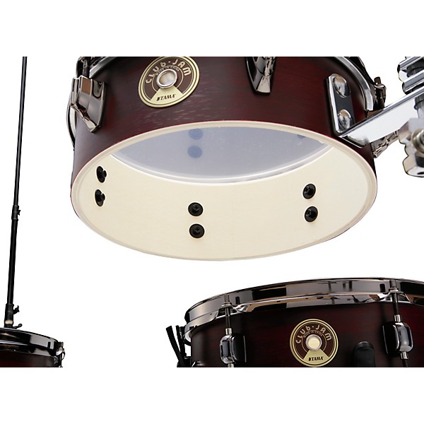 TAMA Club-JAM Pancake 4-Piece Shell Pack With 18" Bass Drum Burgundy Walnut Wrap