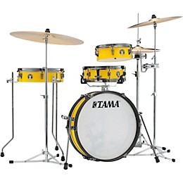 TAMA Club-JAM Pancake 4-Piece Shell Pack With 18" Bass Drum Electric Yellow