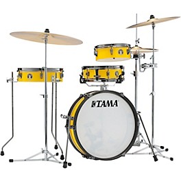 TAMA Club-JAM Pancake 4-Piece Shell Pack With ... TAMA Club-JAM Pancake 4-Piece Shell Pack With 18" Bass Drum Electric Yellow