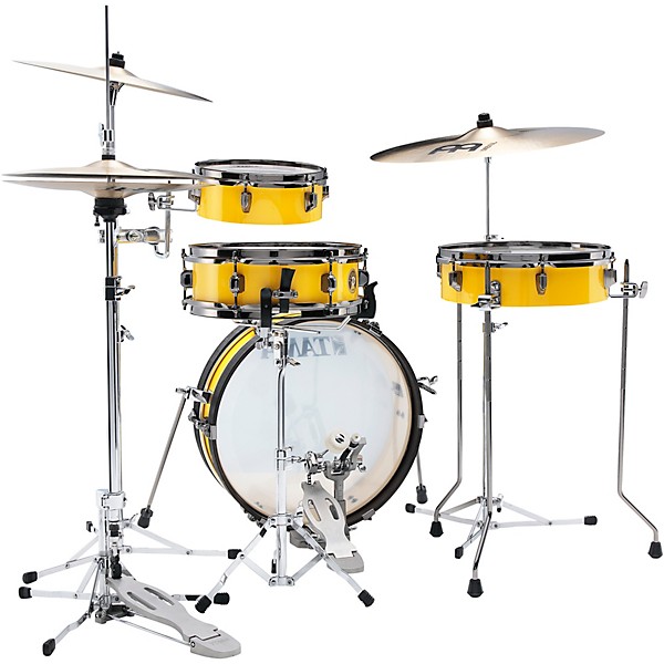 TAMA Club-JAM Pancake 4-Piece Shell Pack With 18" Bass Drum Electric Yellow