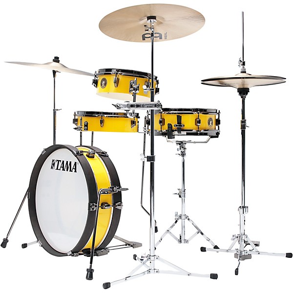 TAMA Club-JAM Pancake 4-Piece Shell Pack With 18" Bass Drum Electric Yellow