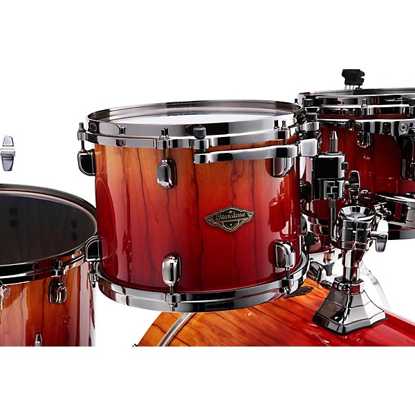 TAMA Starclassic Walnut/Birch 5-Piece Shell Pack With 22" Bass Drum Vermillion Bosse Fonce Fade