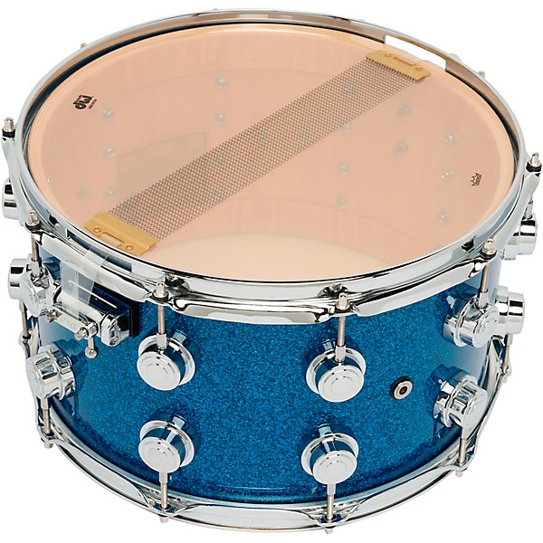 DW Collector's SSC Maple Finish Ply Snare Drum 14 x 8 in. Blue Glass