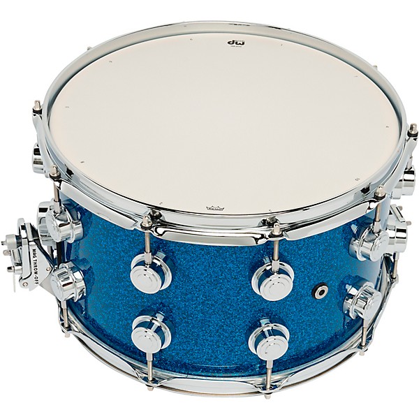 DW Collector's SSC Maple Finish Ply Snare Drum 14 x 8 in. Blue Glass