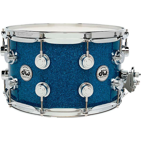 DW Collector's SSC Maple Finish Ply Snare Drum 14 x 8 in. Blue Glass