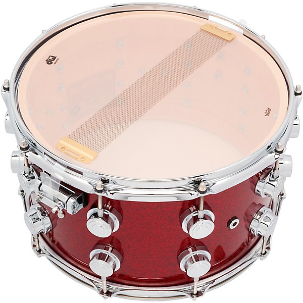DW Collector's SSC Maple Finish Ply Snare Drum 14 x 8 in. Ruby Glass
