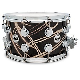 DW Collector's SSC Maple Finish Ply Snare Drum 14 x 8 in. Smoke Glass Contrail