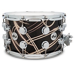 DW Collector's SSC Maple Finish Ply Snare Drum 14 x 8 in. Smoke Glass Contrail