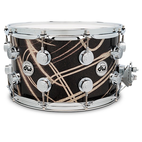 DW Collector's SSC Maple Finish Ply Snare Drum 14 x 8 in. Smoke Glass Contrail