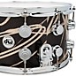 DW Collector's SSC Maple Finish Ply Snare Drum 14 x 8 in. Smoke Glass Contrail