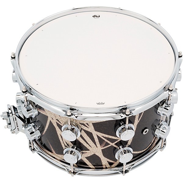 DW Collector's SSC Maple Finish Ply Snare Drum 14 x 8 in. Smoke Glass Contrail