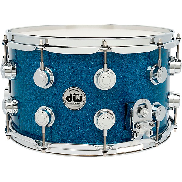 DW Collector's SSC Maple Finish Ply Snare Drum 14 x 8 in. Blue Glass Finish Ply