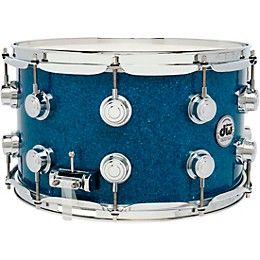 DW Collector's SSC Maple Finish Ply Snare Drum 14 x 8 in. Blue Glass Finish Ply