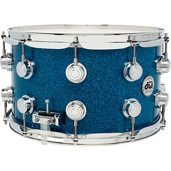 DW Collector's SSC Maple Finish Ply Snare Drum 14 x 8 in. Blue Glass Finish Ply