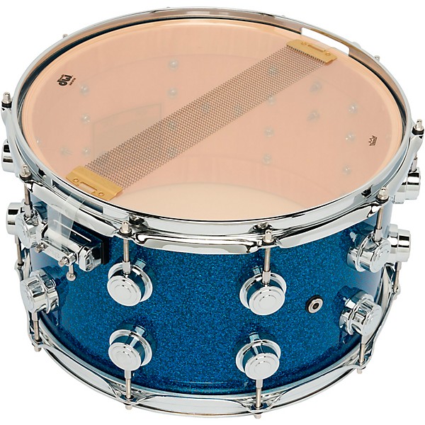 DW Collector's SSC Maple Finish Ply Snare Drum 14 x 8 in. Blue Glass Finish Ply