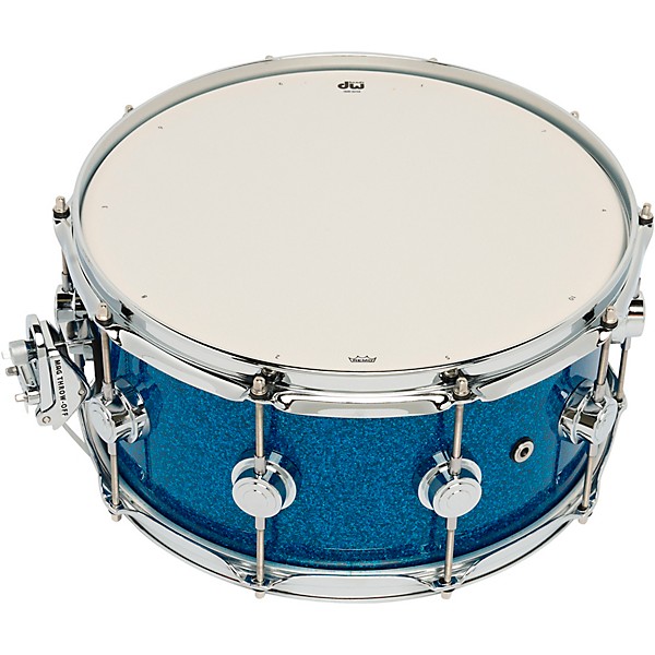 DW Collector's SSC Maple Finish Ply Snare Drum 14 x 6.5 in. Blue Glass