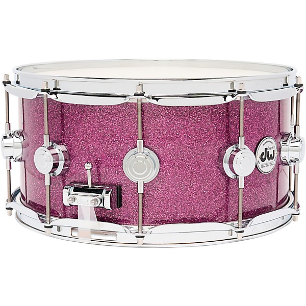 DW Collector's SSC Maple Finish Ply Snare Drum 14 x 6.5 in. Purple Glass