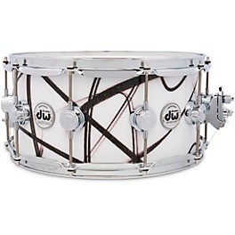 DW Collector's SSC Maple Finis... DW Collector's SSC Maple Finish Ply Snare Drum 14 x 6.5 in. White Glass Contrail Finish Ply