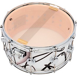 DW Collector's SSC Maple Finish Ply Snare Drum 14 x 6.5 in. White Glass Contrail Finish Ply