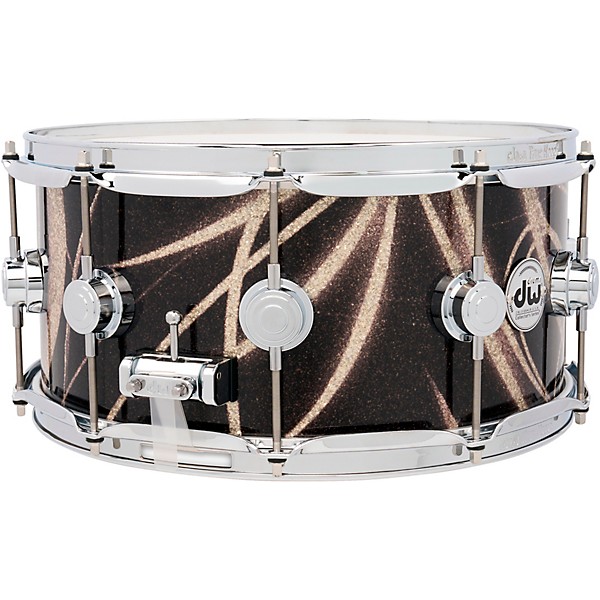 DW Collector's SSC Maple Finish Ply Snare Drum 14 x 6.5 in. Smoke Glass Contrail Finish Ply