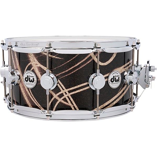 DW Collector's SSC Maple Finish Ply Snare Drum 14 x 6.5 in. Smoke Glass Contrail Finish Ply