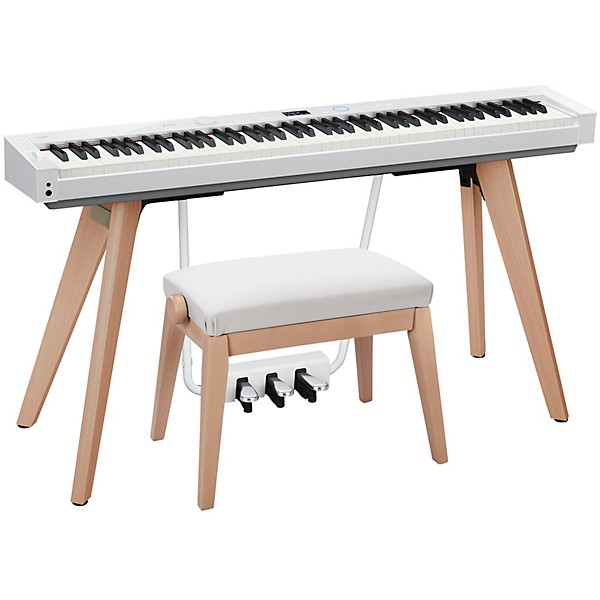 Casio BG-50BK Adjustable Piano Bench for Privia PX-S7000 White