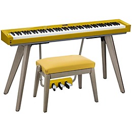 Casio BG-50BK Adjustable Piano Bench for Privia PX-S7000 Mustard