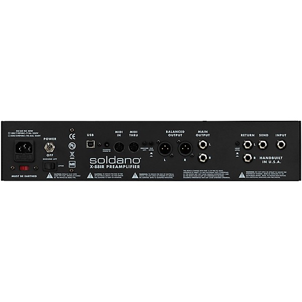 Open Box Soldano X88-IR Rackmount Tube Guitar Preamp Level 1