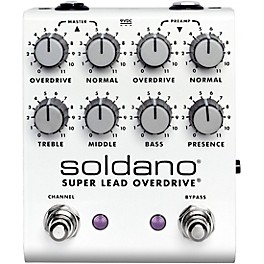 Soldano SLO Plus Dual Channel Super Lead Overdrive Effects Pedal White