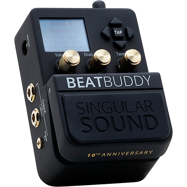 Singular Sound BeatBuddy 10th Anniversary Limited Edition Footpedal Drum Machine Black