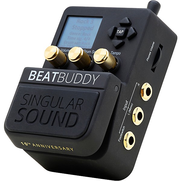 Singular Sound BeatBuddy 10th Anniversary Limited Edition Footpedal Drum Machine Black