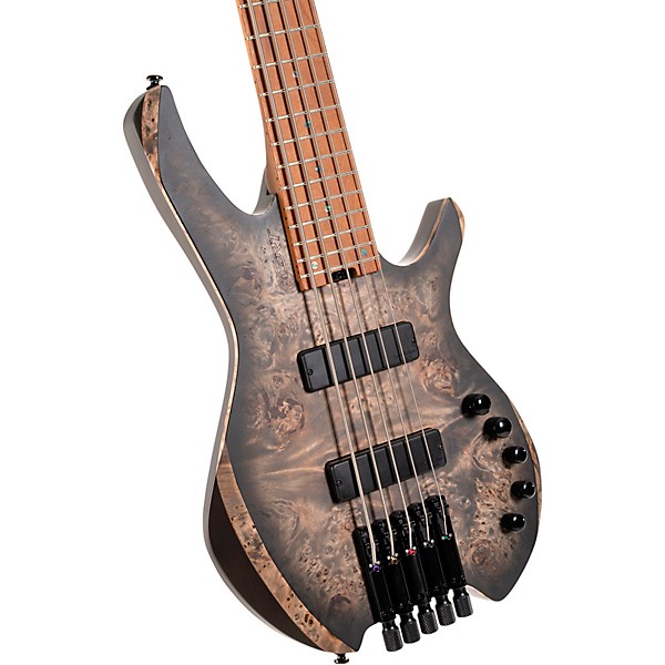 Cort Space 5 Headless 5-String Electric Bass Guitar Star Dust Black