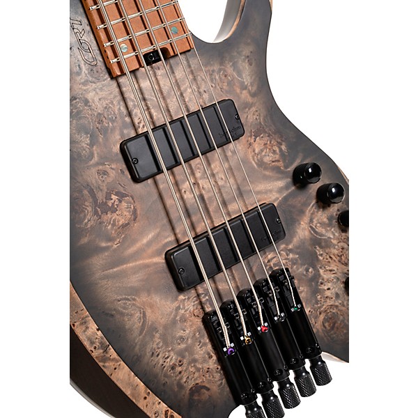 Cort Space 5 Headless 5-String Electric Bass Guitar Star Dust Black