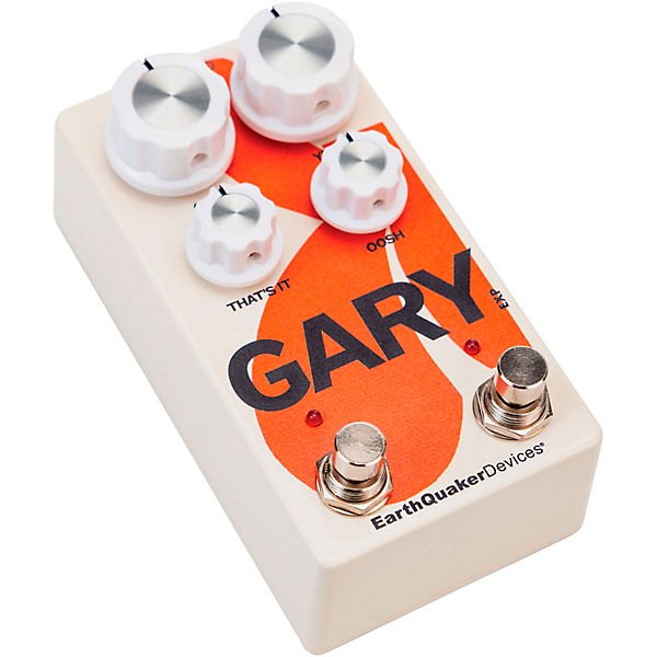 EarthQuaker Devices Gary Automatic Pulse Width Modulation Fuzz and Dynamic Natural Overdrive Effects Pedal Cream and Orange