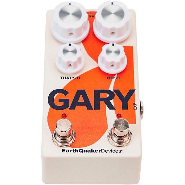 EarthQuaker Devices Gary Automatic Pulse Width Modulation Fuzz and Dynamic Natural Overdrive Effects Pedal Cream and Orange