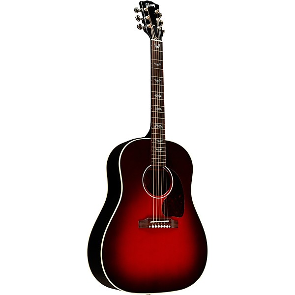 Gibson J-45 Standard Bats Limited-Edition Acoustic-Electric Guitar Blood Red Burst