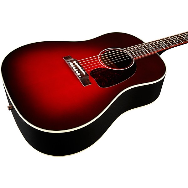 Gibson J-45 Standard Bats Limited-Edition Acoustic-Electric Guitar Blood Red Burst