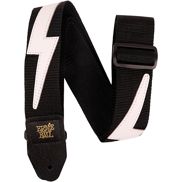 Ernie Ball White Lightning Premium Guitar Strap 2 in.