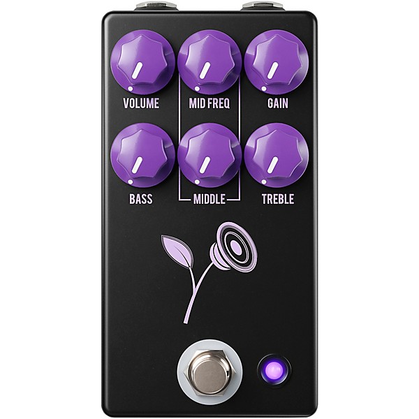 JHS Pedals Violet Lari Basilio Signature Distortion/Overdrive Effects Pedal Black