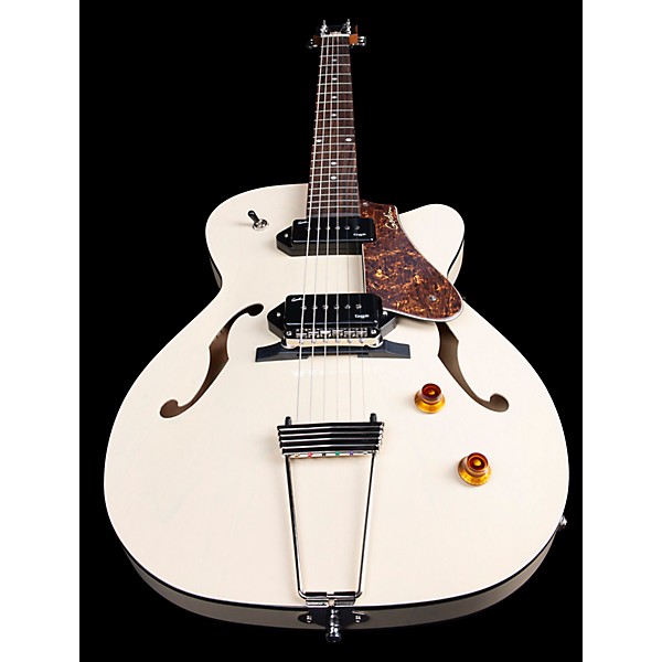 Godin 5th Avenue Thin Line Kingpin Hollowbody Electric Guitar With P90 Pickups Trans Cream