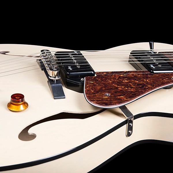 Godin 5th Avenue Thin Line Kingpin Hollowbody Electric Guitar With P90 Pickups Trans Cream