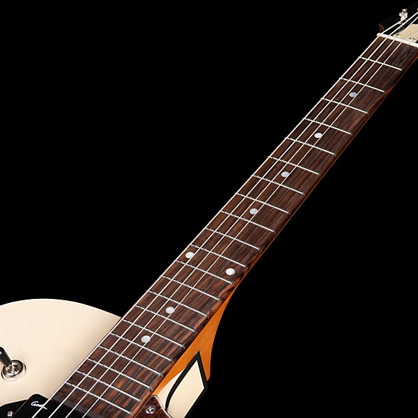 Godin 5th Avenue Thin Line Kingpin Hollowbody Electric Guitar With P90 Pickups Trans Cream
