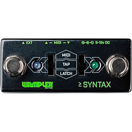 Wampler Syntax Dual Sided Midi Program and Tap-Tempo Pedal Black