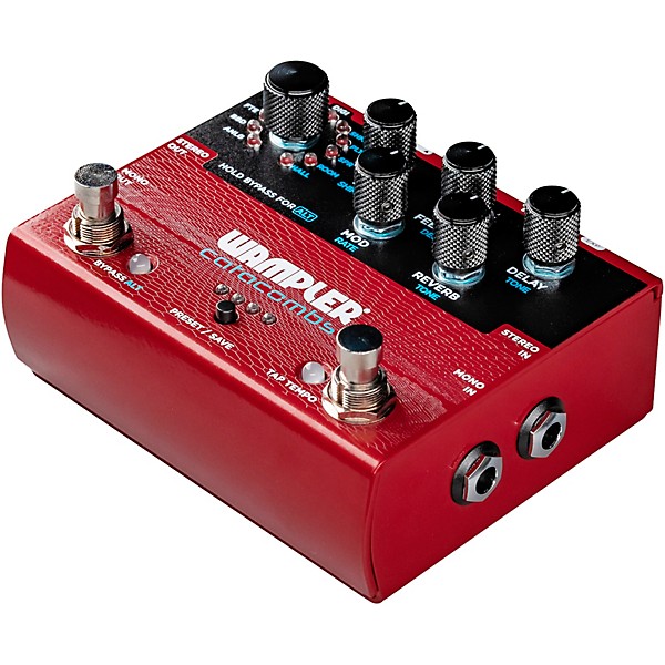 Wampler Catacombs Reverb and Delay Effects Pedal Red