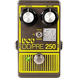 DOD 250 50th Anniversary Edition Overdrive Preamp Effects Pedal Gray/Yellow