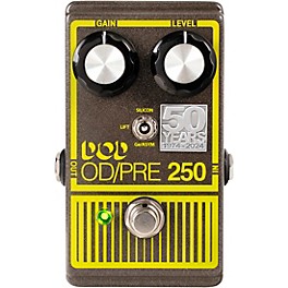 DOD 250 50th Anniversary Edition Overdrive Preamp Effects Pedal Gray/Yellow