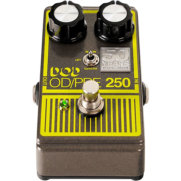 DOD 250 50th Anniversary Edition Overdrive Preamp Effects Pedal Gray/Yellow