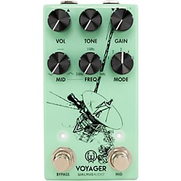 Walrus Audio Voyager Pre-Amp/Overdrive MKII Effects Pedal Seafoam