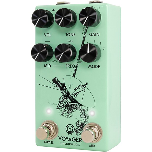 Walrus Audio Voyager Pre-Amp/Overdrive MKII Effects Pedal Seafoam