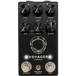 Walrus Audio Voyager Pre-Amp/Overdrive MKII Effects Pedal Black